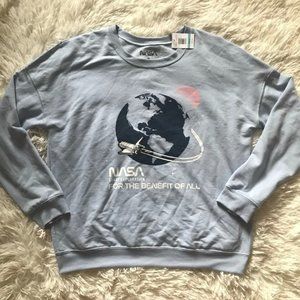 NASA Light Blue Longsleeve Crewneck